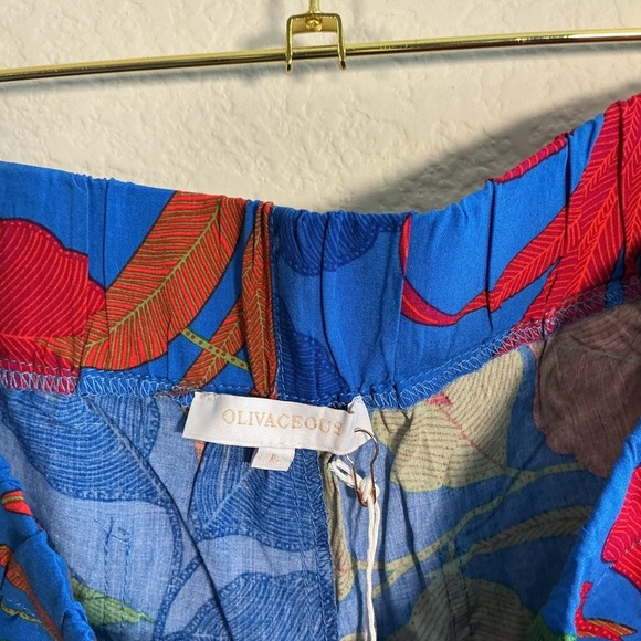 Olivaceous Blue Floral Women Shorts - Picture 3 of 3